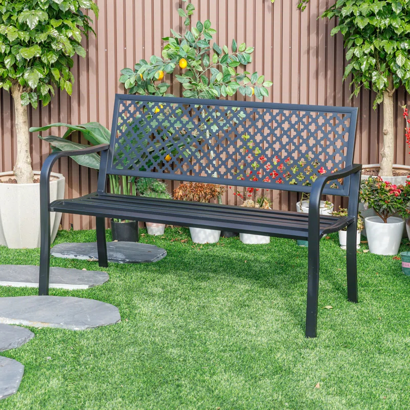 GARDEN BENCH Metal Outdoor Bench