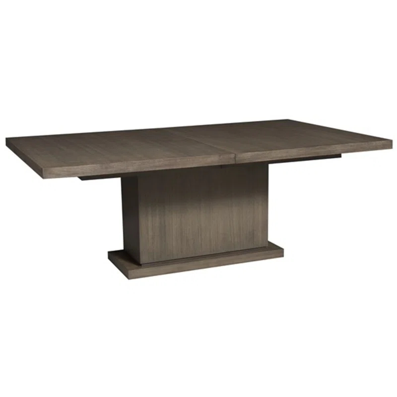 Vanguard Furniture Bradford Extendable Teak Solid Wood Pedestal Dining Table