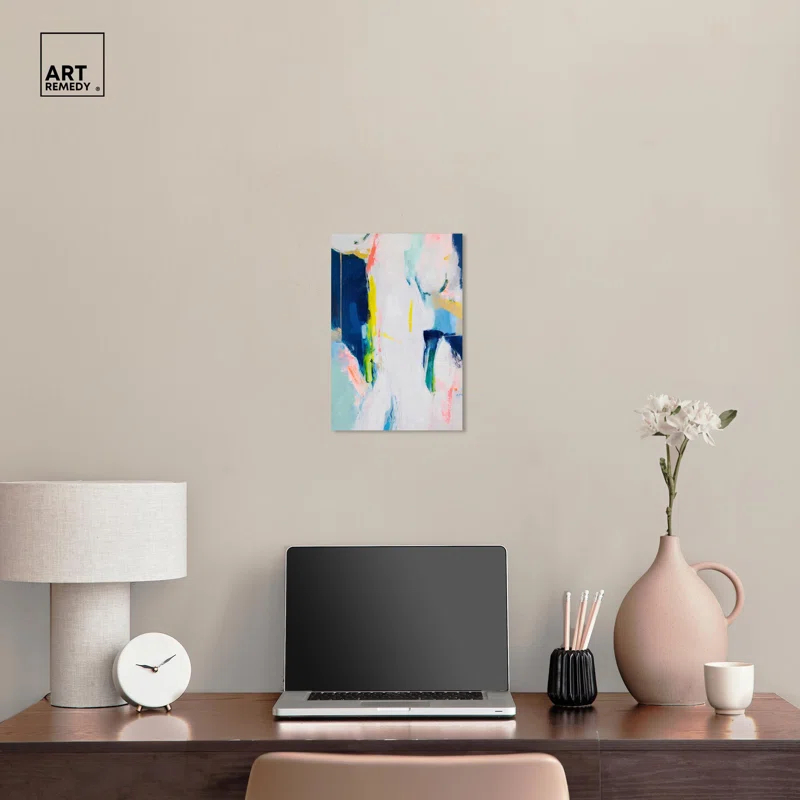 Art Remedy Dewdrop Harmony Canvas Modern Color Abstract by Art Remedy