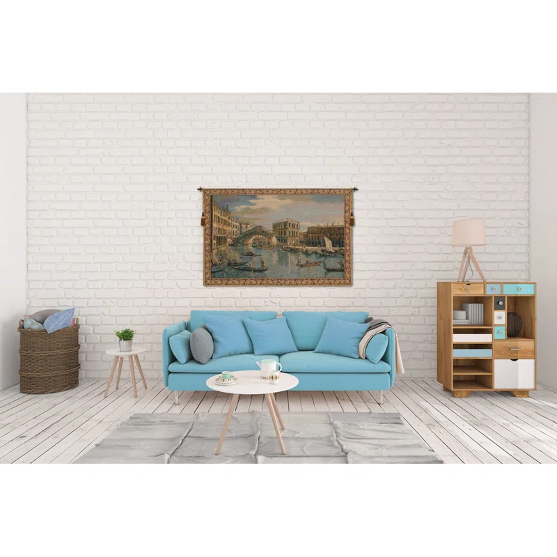 Charlotte Home Furnishings Italian Loom Woven Cotton Blend Wall Hanging