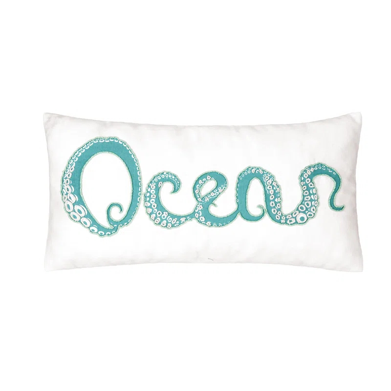 C&F Home Octi Ocean Beaded Throw Pillow