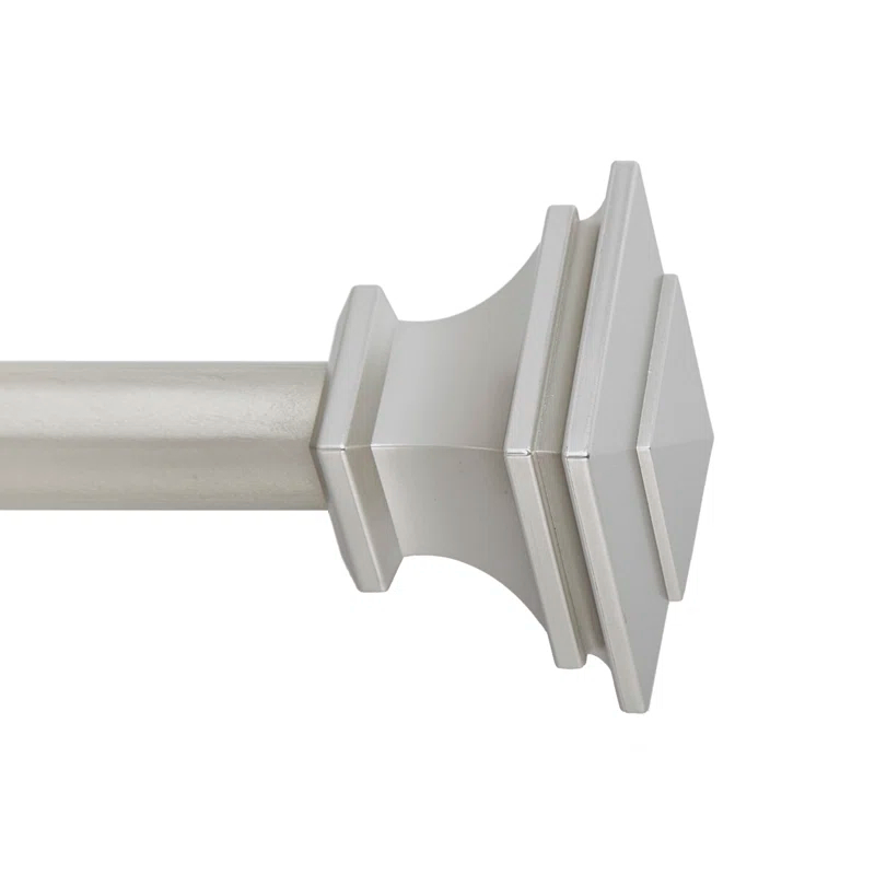 SnugSet Andrew Steel Adjustable Single Curtain Rod