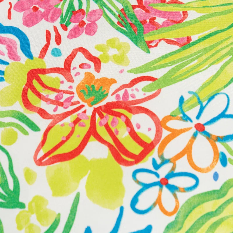 Floral Reversible Throw Pillow