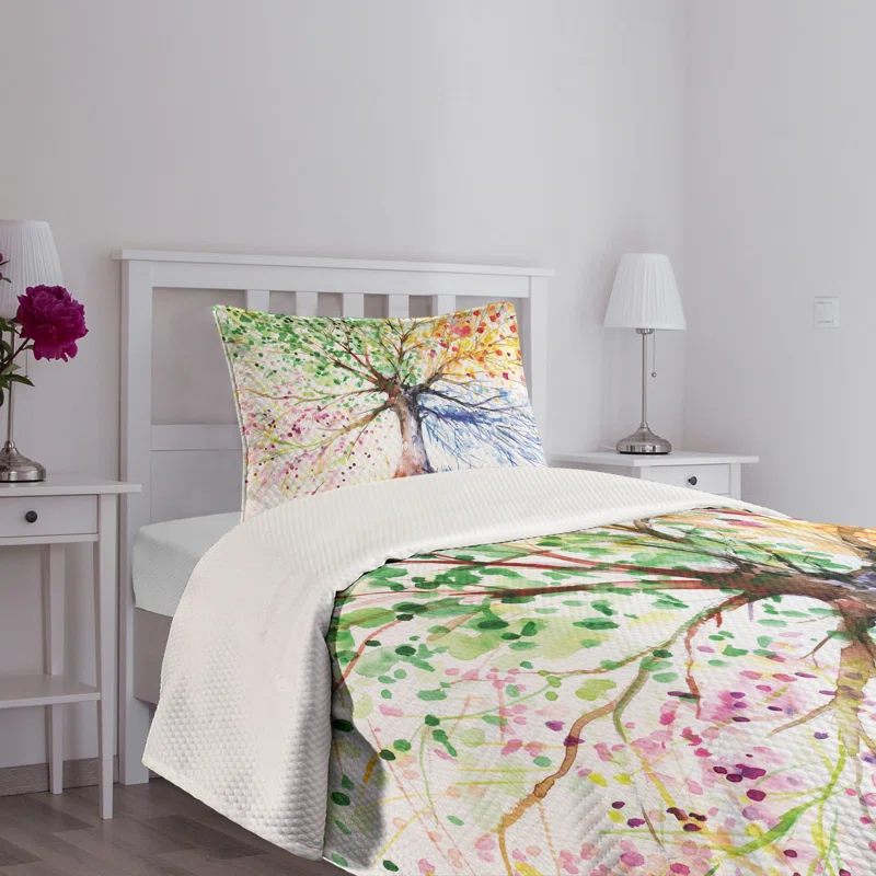 Ambesonne Tree Bedspread 4