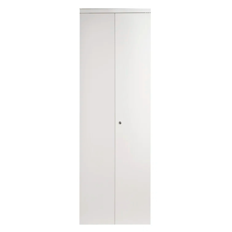 Custom Door and Mirror 80'' Solid + Manufactured Wood Flush Painted Bi-Fold Door