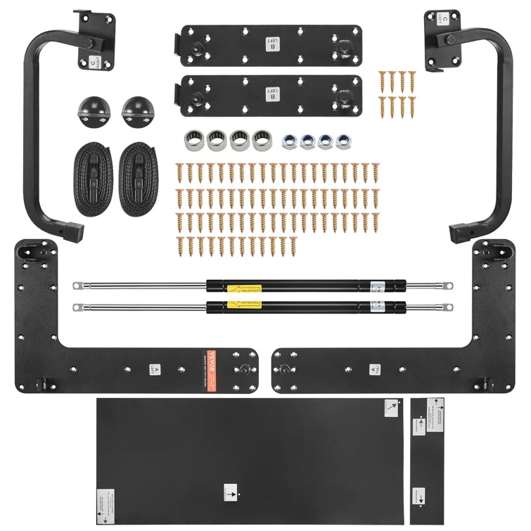 VEVOR Murphy Bed Kit Queen Deluxe DIY Wall Bed Mechanical Hardware Kit Fol