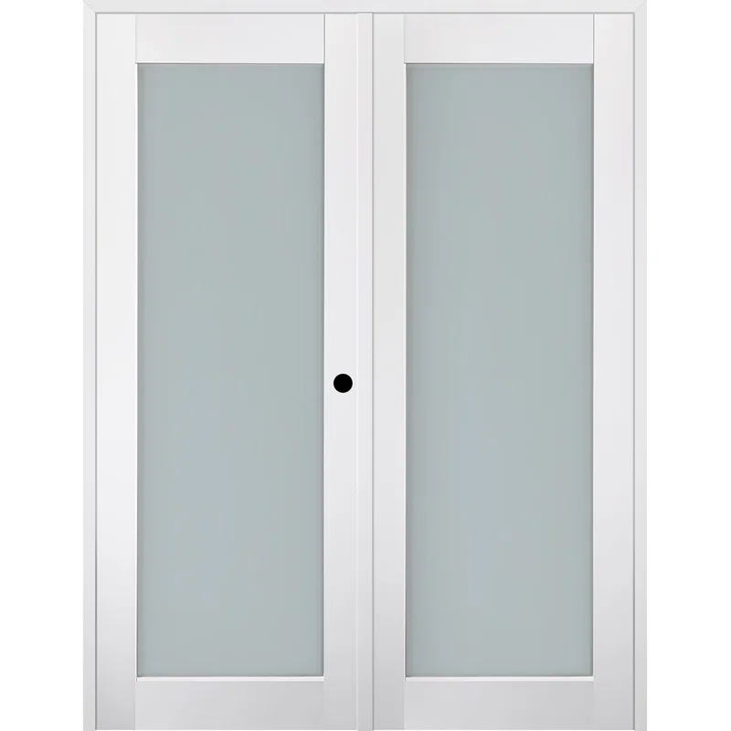 Belldinni Smart Pro 207 Solid Manufactured Wood and Glass Paneled French Door