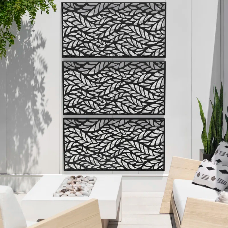 Veradek 2 ft. H x 3.75 ft. W Screen Series Flowleaf Privacy Screen