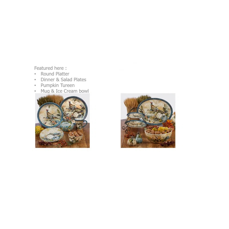 Certified International Certified International Harvest Gatherings Set Of 4 Mug (Set of 4)