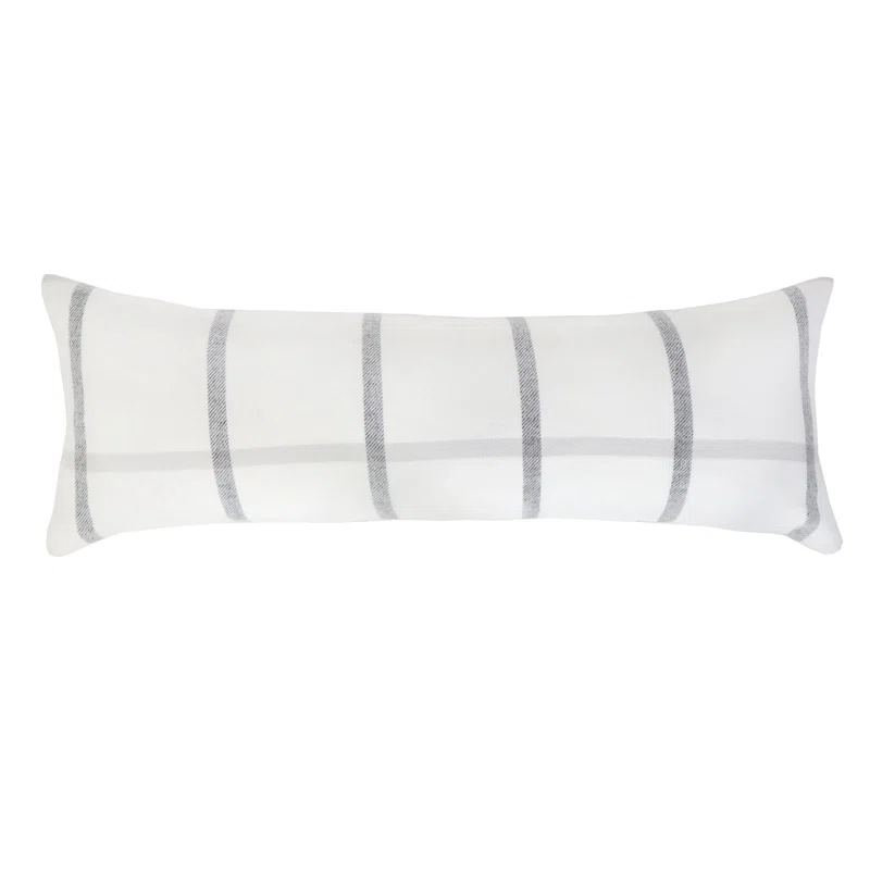 Pom Pom At Home Copenhagen Plaid Feather Reversible Throw Pillow