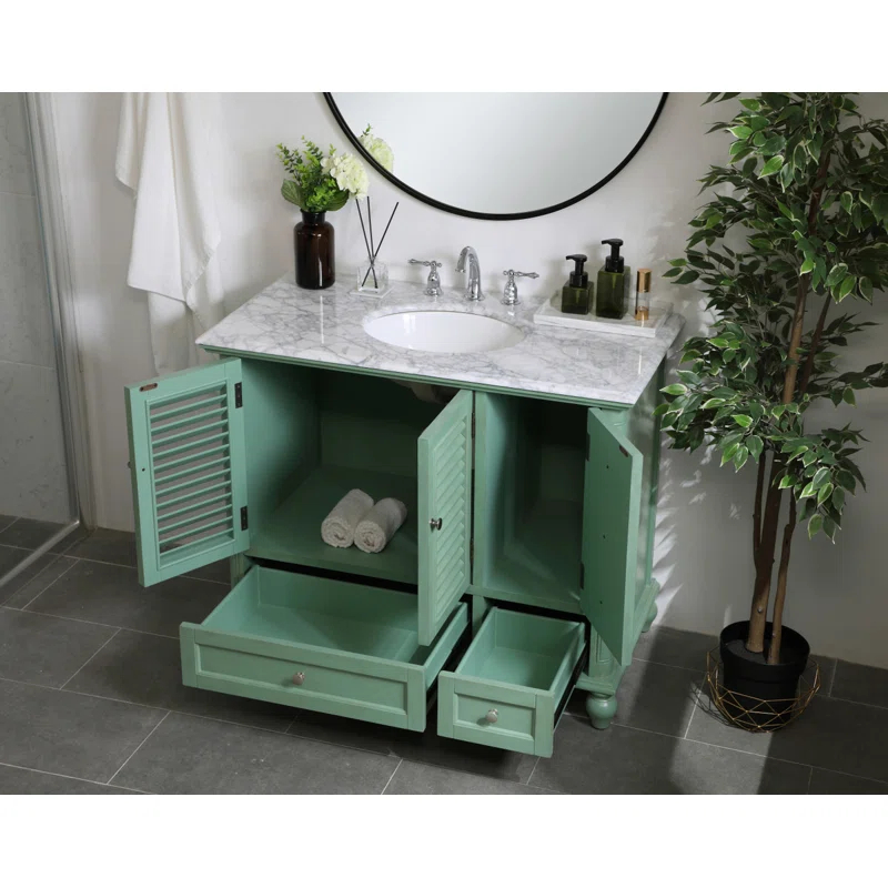 Elegant Kitchen and Bath Elegant Kitchen and Bath 42 Inch Single Bathroom Vanity