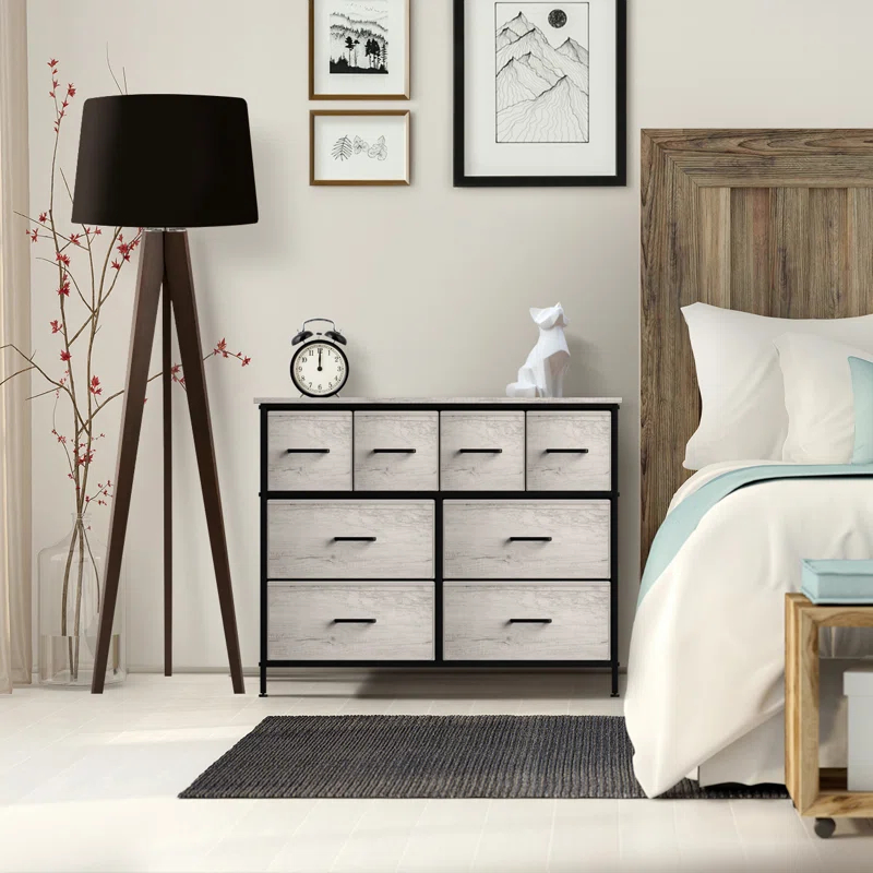 Sorbus 8 Drawers Chest Dresser with Knob Handle