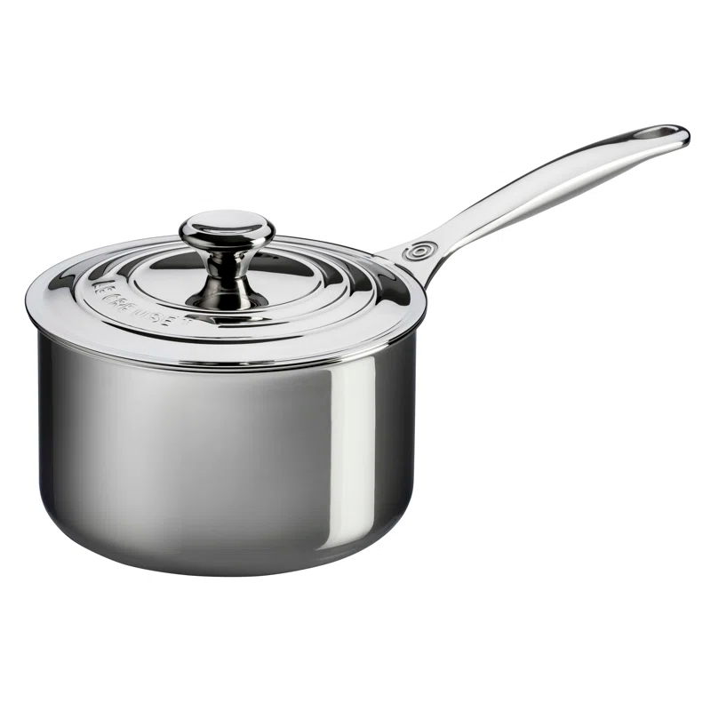 Le Creuset Stainless Steel Saucepan with Lid
