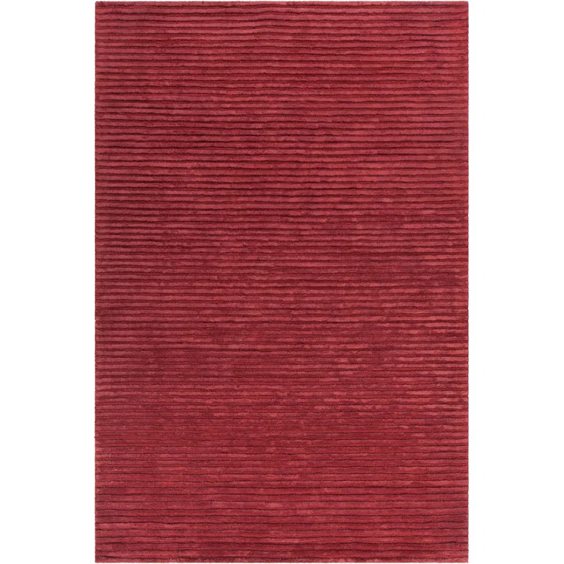 Angelo Hand Tufted Red Wool Area Rug
