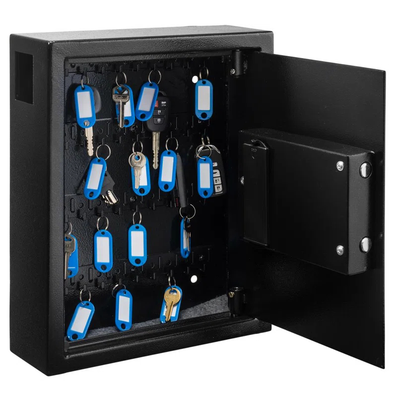 40-Key Steel Digital Lock Key Cabinet with 140 Key Tags