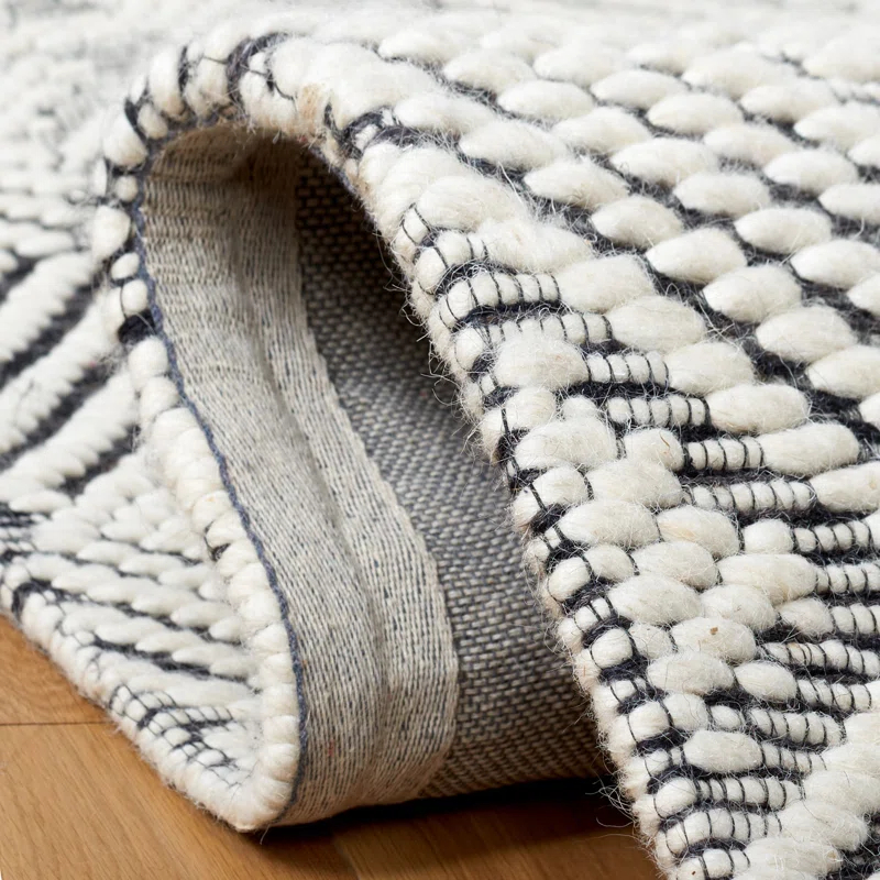 Foundry Select Ashaud Hand Loomed Wool And Cotton With Latex Geometric Rug