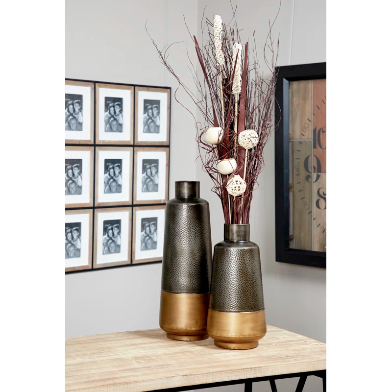Novogratz Metal Floor Vase