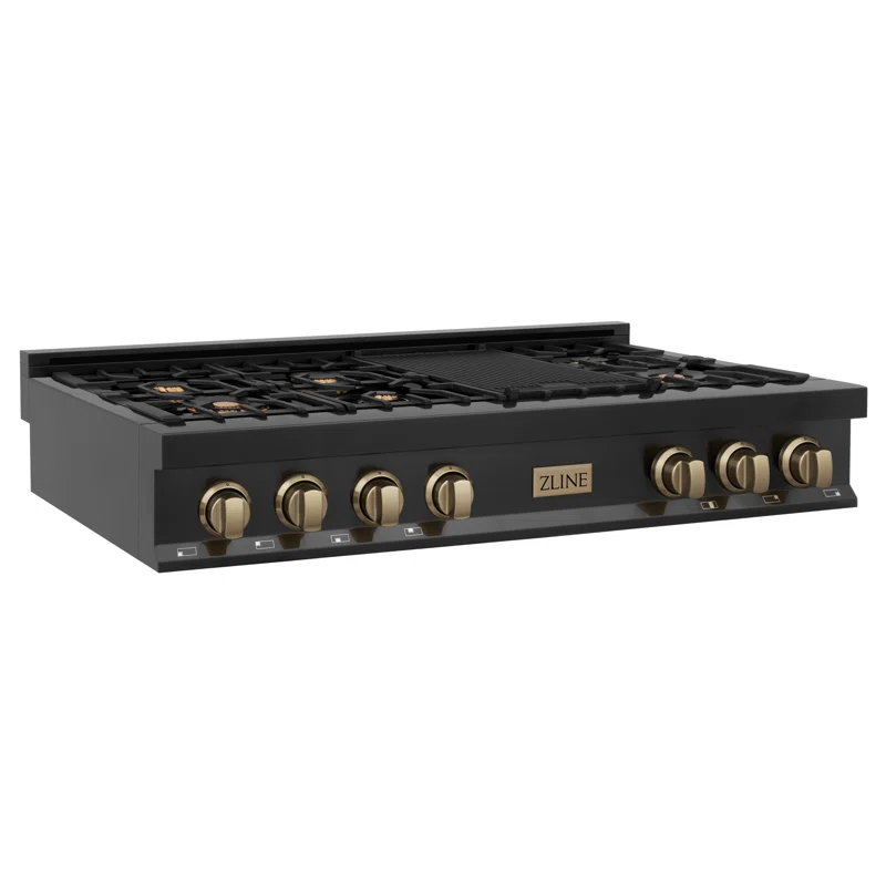 ZLINE Autograph 48 in. Legacy Gas Rangetop in Stainless Steel