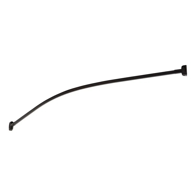 Signature Hardware 60" Brass Curved Shower Curtain Rod