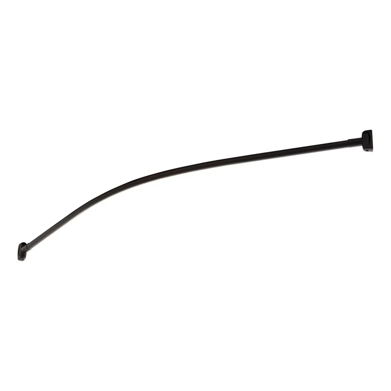 Signature Hardware 60" Brass Curved Shower Curtain Rod