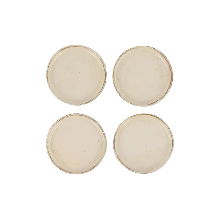 VIETRI Florentine Wooden Accessories Taupe Coasters - Set of 4 (Set of 4)