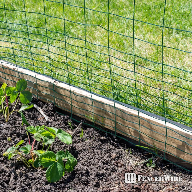 Fencer Wire Fencer Wire Vinyl Coated 16 Gauge Rabbit Guard Fence, Poultry Outdoor Fencing Barrier Wire Roll