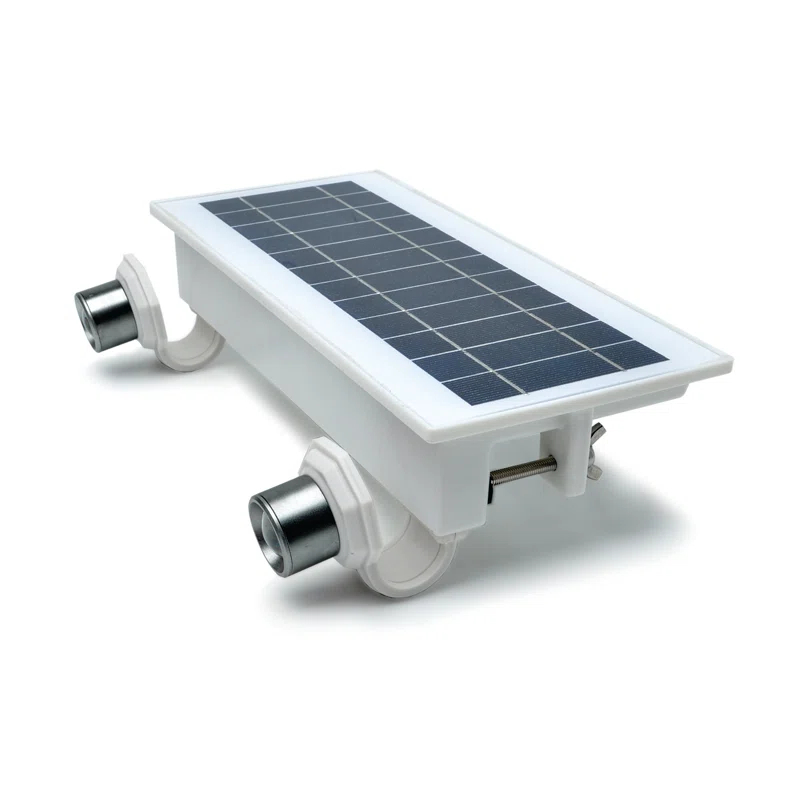 STKR Concepts 2 - Head LED Solar Powered Dusk to Dawn Outdoor Security Spotlight