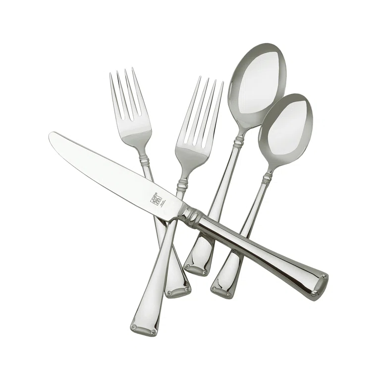 ZWILLING J.A. Henckels Angelico 45 Piece Flatware Set Matted/Polished