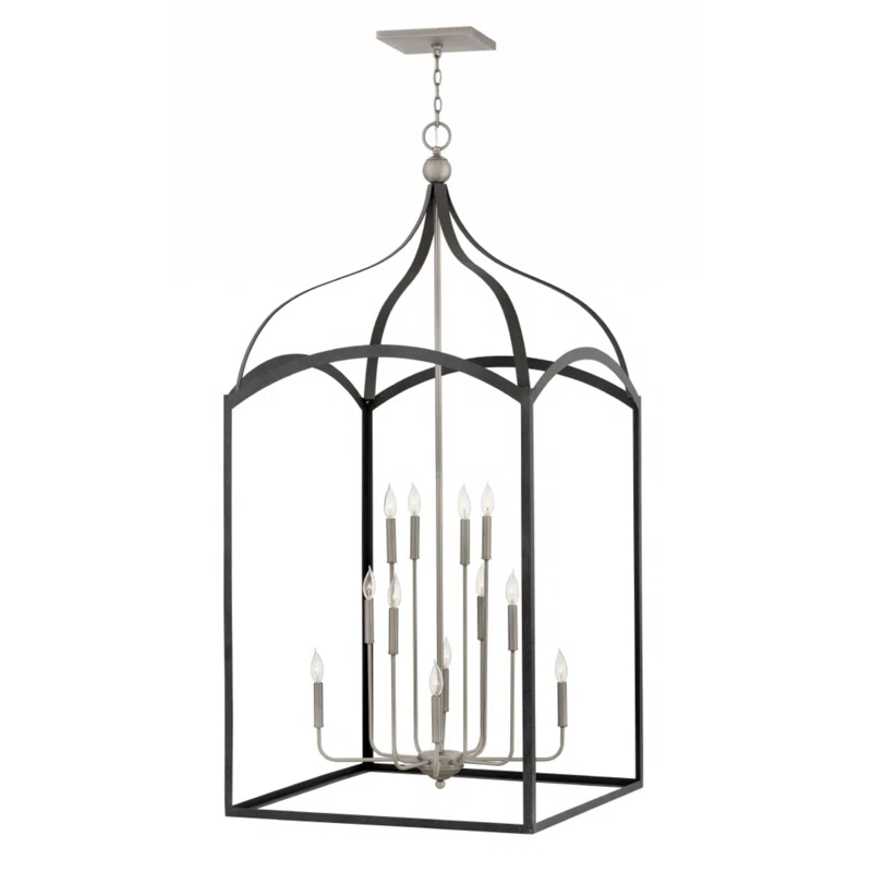 Hinkley Clarendon 12 - Light Lantern Tiered Chandelier