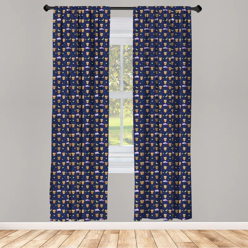 Semi-Sheer Rod Pocket Sliding Panel (Set of 2)