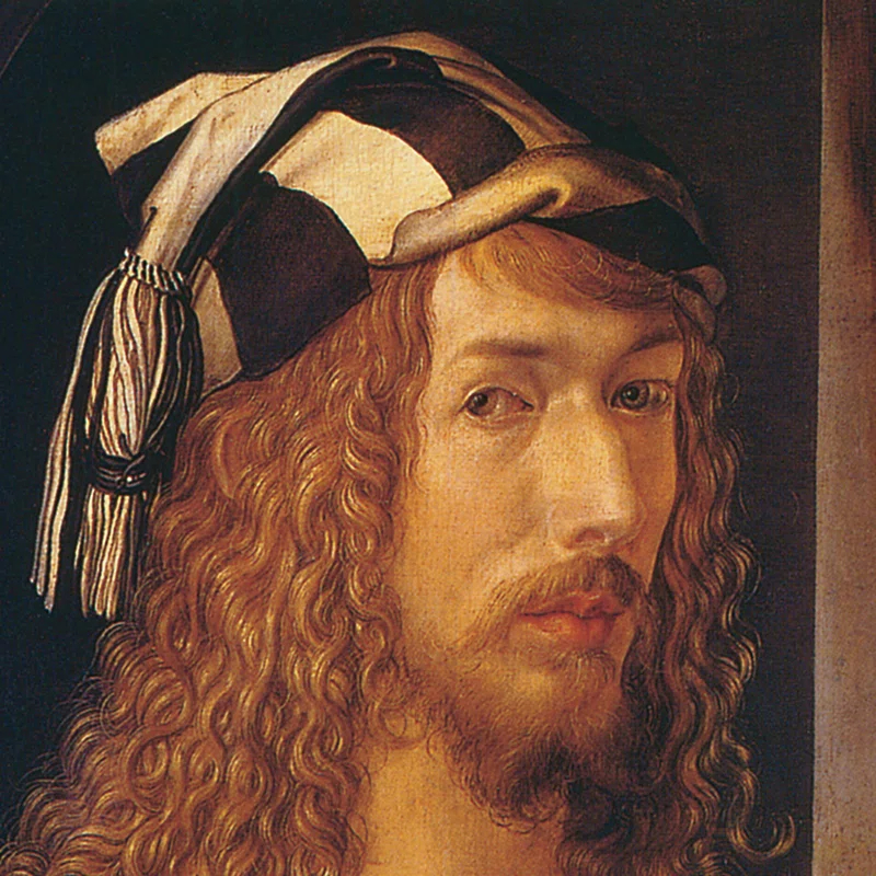 Vault W Artwork " Durer Self Portrait, 1498 " by Albrecht Durer