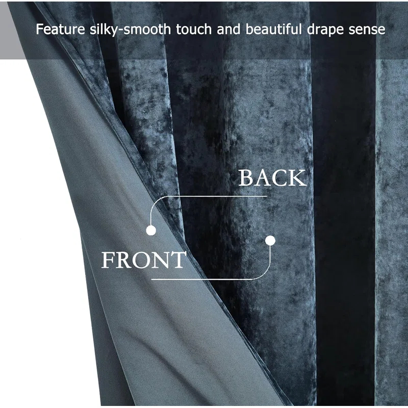 Lux Grommet Top Window Curtain Set