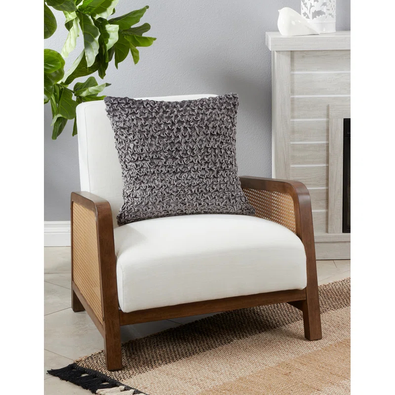 Saro Mali Collection Cotton Blend Throw Pillow