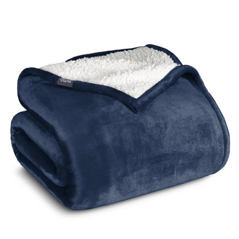 Bare Home Sherpa Fleece Blanket