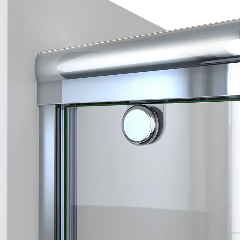 Charisma-X 44" W x 76'' H Bypass Semi-Frameless Shower Door with ClearMax Glass Treatment Technology