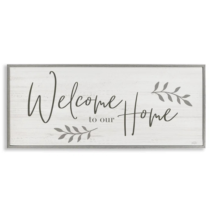 Stupell Industries " Welcome To Our Home Country Sign " by Natalie Carpentieri