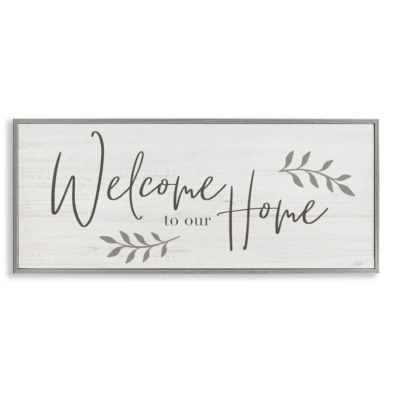 Stupell Industries " Welcome To Our Home Country Sign " by Natalie Carpentieri