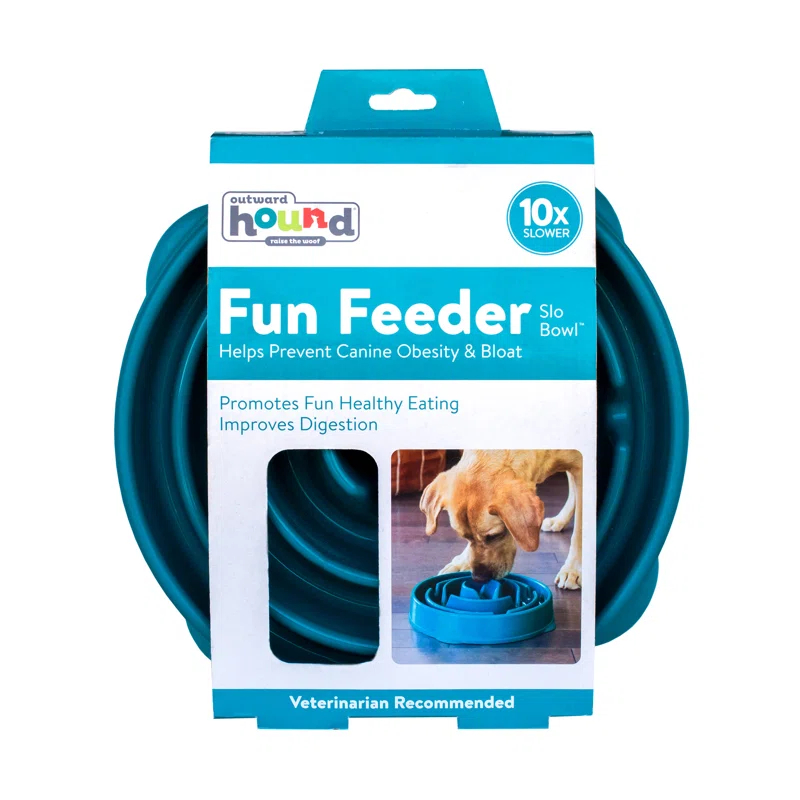 Outward Hound Outward Hound Fun Feeder Slow Bowl, Slow Feeder Dog Bowl