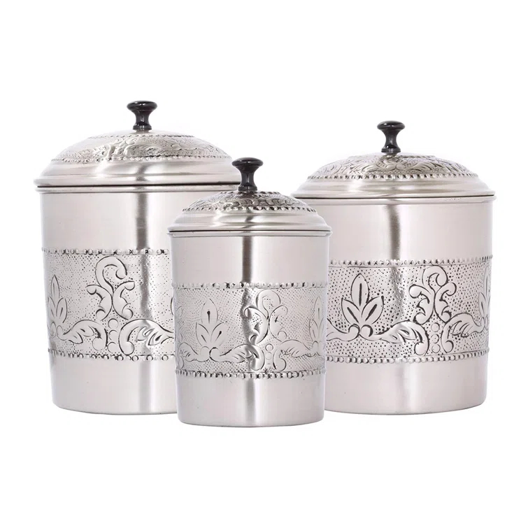 Tatara Group Set Of 3 Canisters Metal Canister - Set of 3