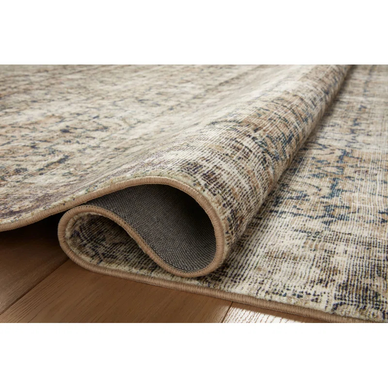 Amber Lewis x Loloi Morgan Navy / Sand Area Rug feat. CloudPile