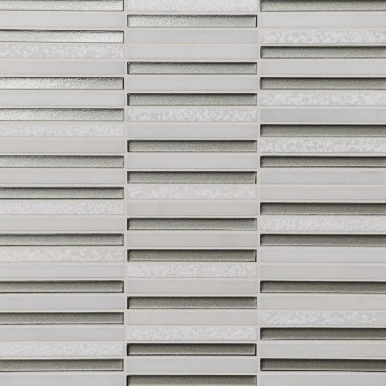 Bedrosians Kaikos 12" x 12" Glass Patterned Wall & Floor Tile