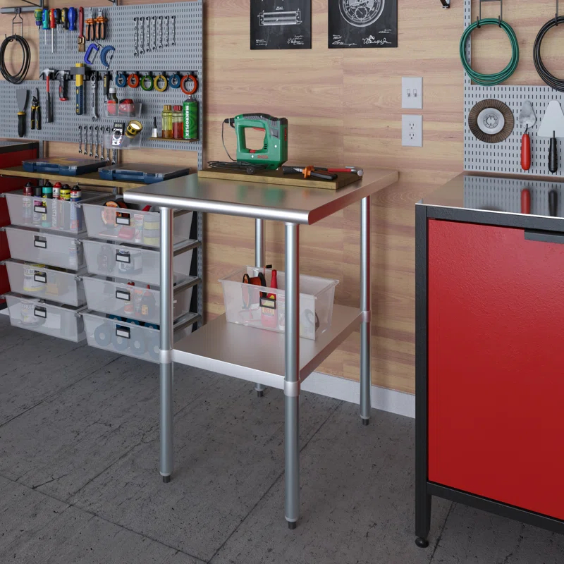 Amgood 30 in. x 24 in. Stainless Steel Table