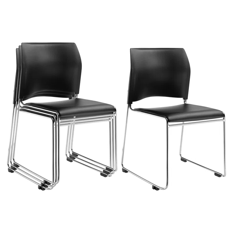 National Public Seating Steel Stackable Multipurpose Chair ( Set of 4 )