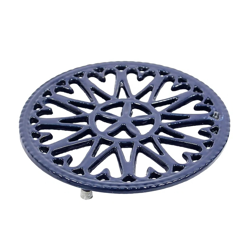 Highland Dunes Metal Round 1 Piece Trivet