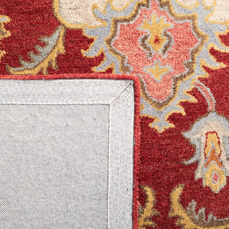 Fleur De Lis Living Mavek Hand Tufted Wool Oriental Rug