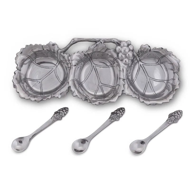 Arthur Court Designs Arthur Court Designs Grape Aluminum Condiment Server
