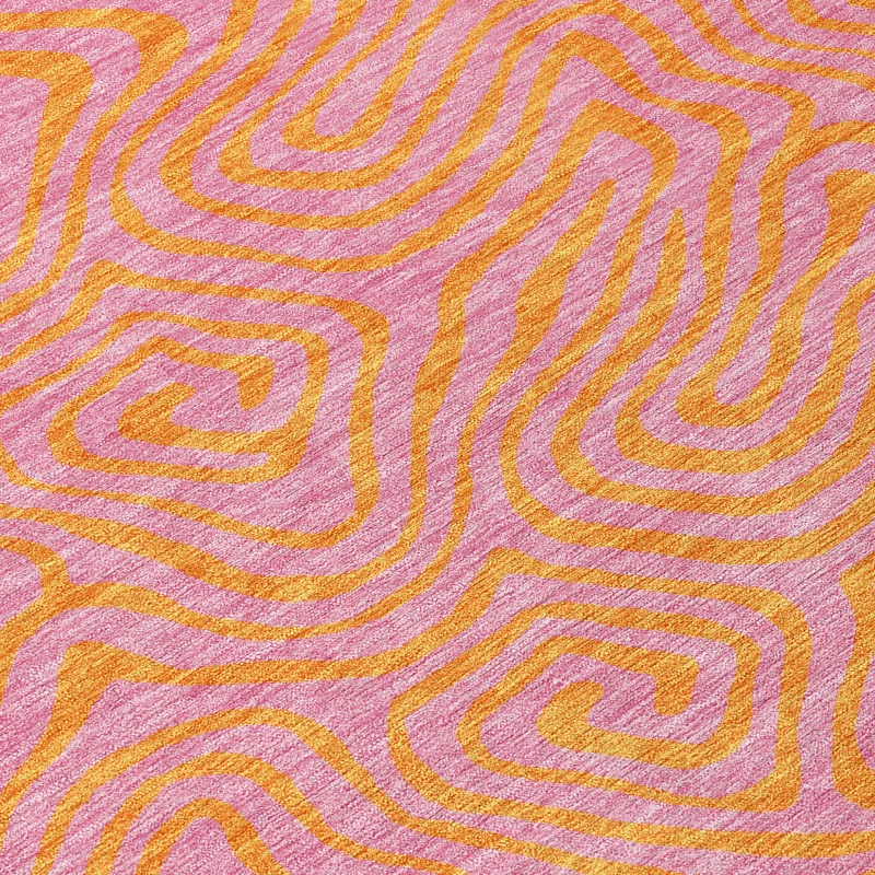 Machine Washable Indoor/Outdoor Chayden ACN1031 Pink Rug