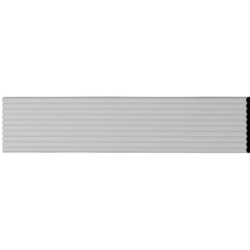 Ekena Millwork 4"H x 3/8"P x 94 1/2"L Fluted Panel Moulding