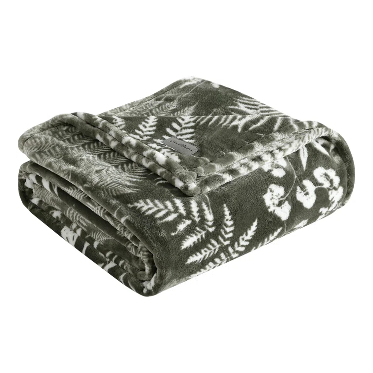 Eddie Bauer Eddie Bauer Printed Ultra Soft Plush Fleece Reversible Blanket