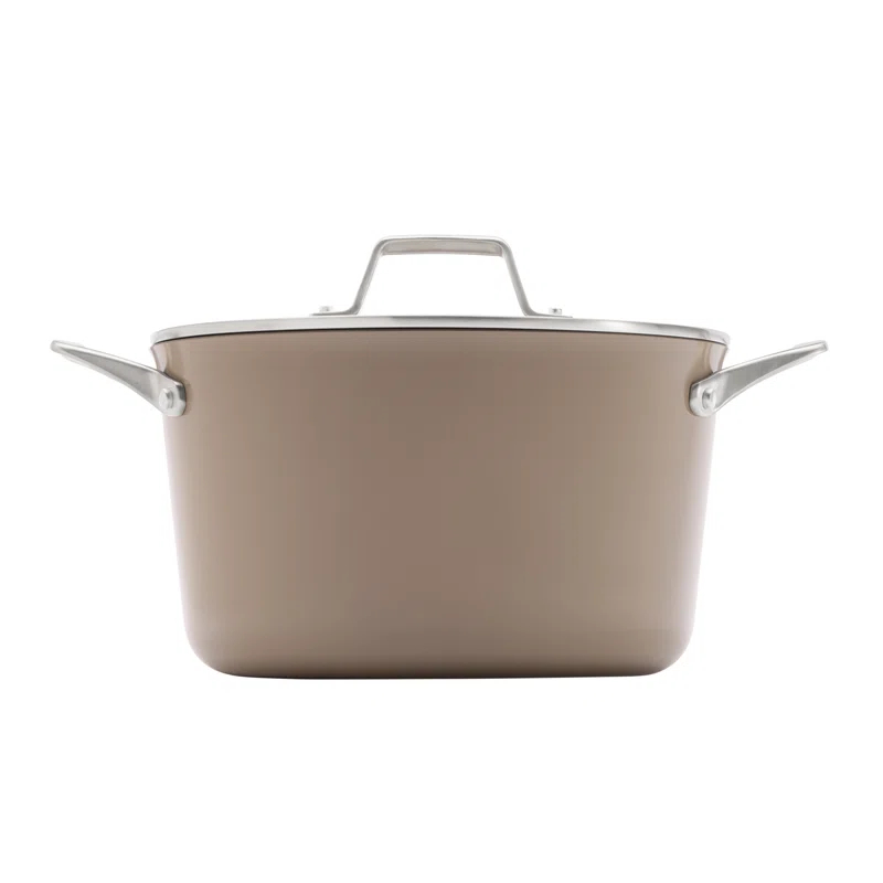 Calphalon Calphalon  Premier Ceramic Nonstick 7-Qt. Dutch Oven with Lid, Mushroom Gray